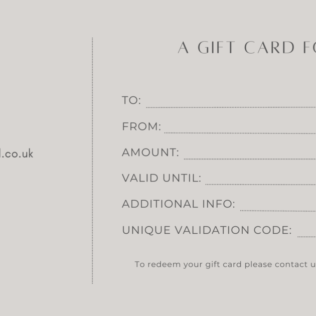 Gift Vouchers